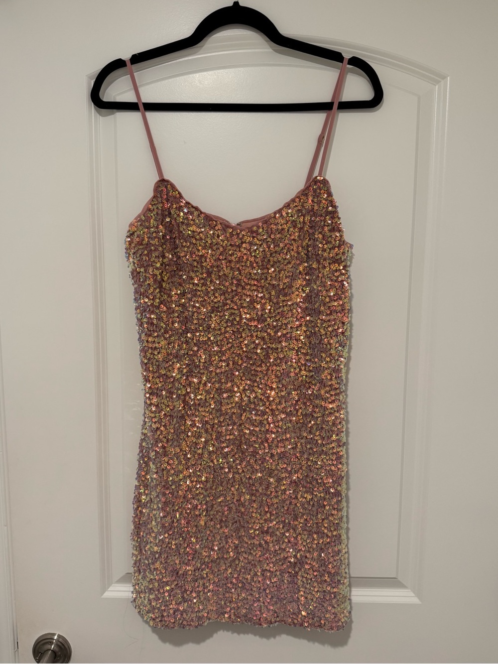 Lucy Paris Pink Sequin Mini Dress